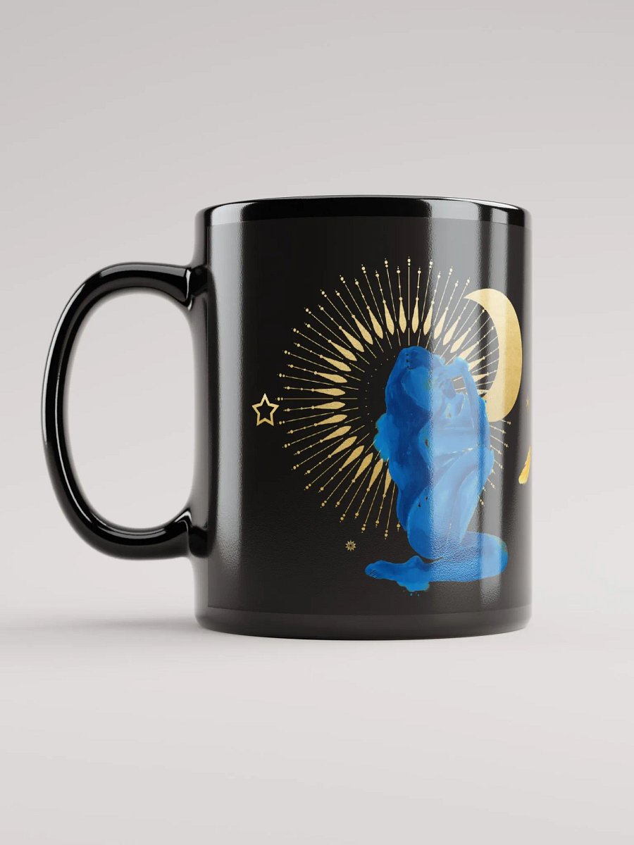 Goddess Golden Moon in Blue on Black product image (11)