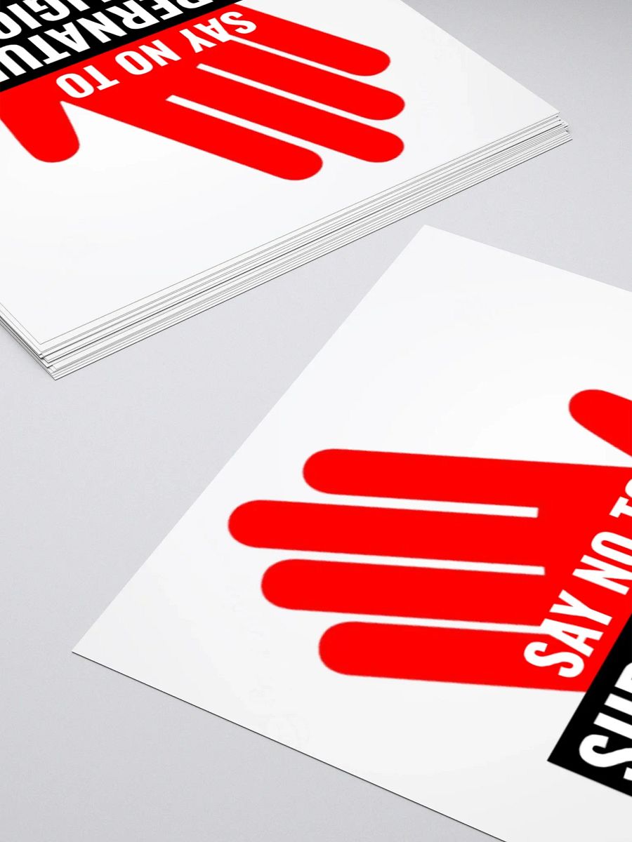 Say No to Supernatural Religion (Sticker) product image (4)