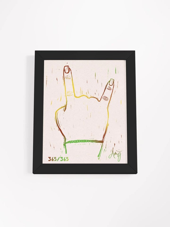 Linocut Rock On Art product image (1)