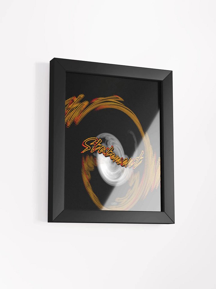 Statement- Framed - Black High-Quality Poster product image (2)