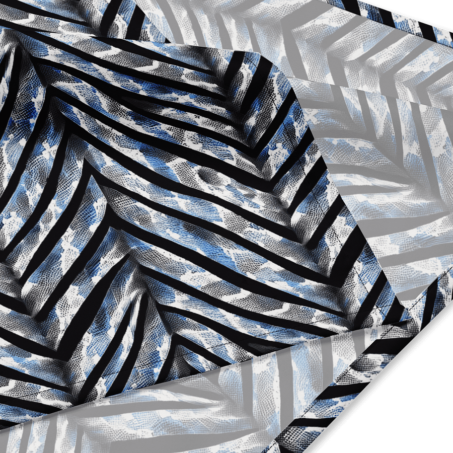 Blue Grey Snake Skin Bandana product image (4)
