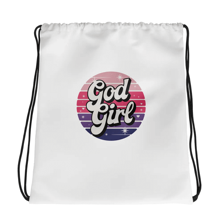 Retro 'God Girl' Drawstring Bag product image (1)