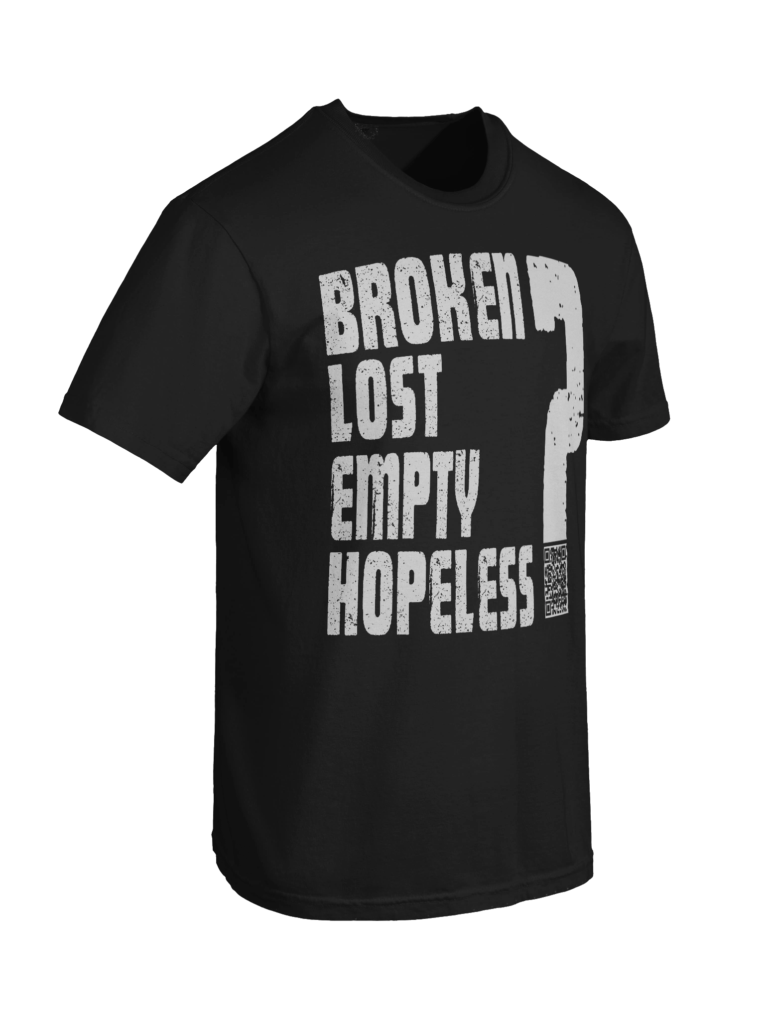 Gospel QR Code front Heavy Tee product image (78)
