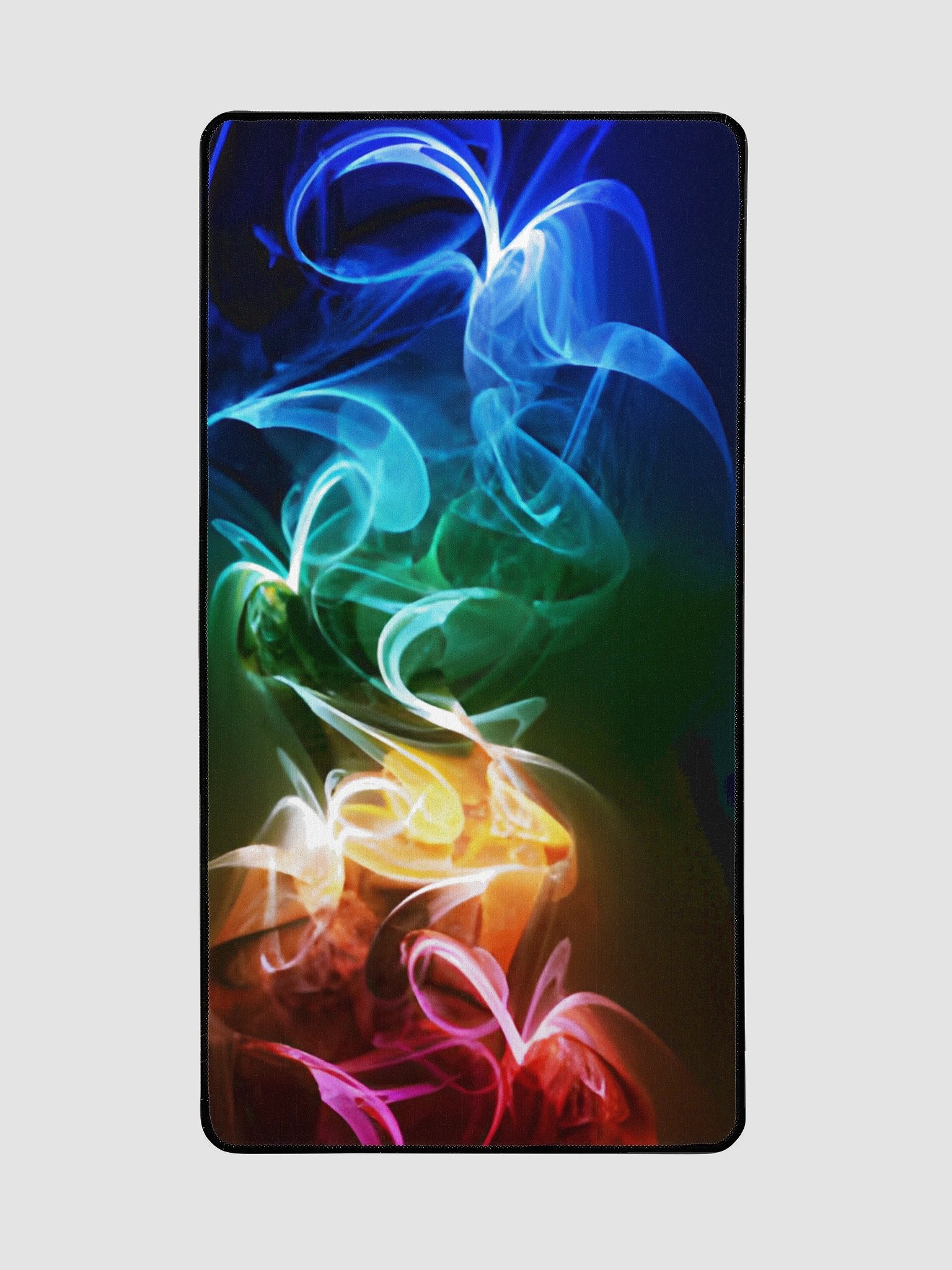 "RGB Smoke Show™ Desk Mat – Neon Drift Edition" product image (2)
