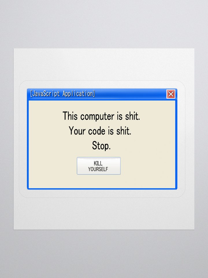 Turn off your computer please (Sticker) product image (1)