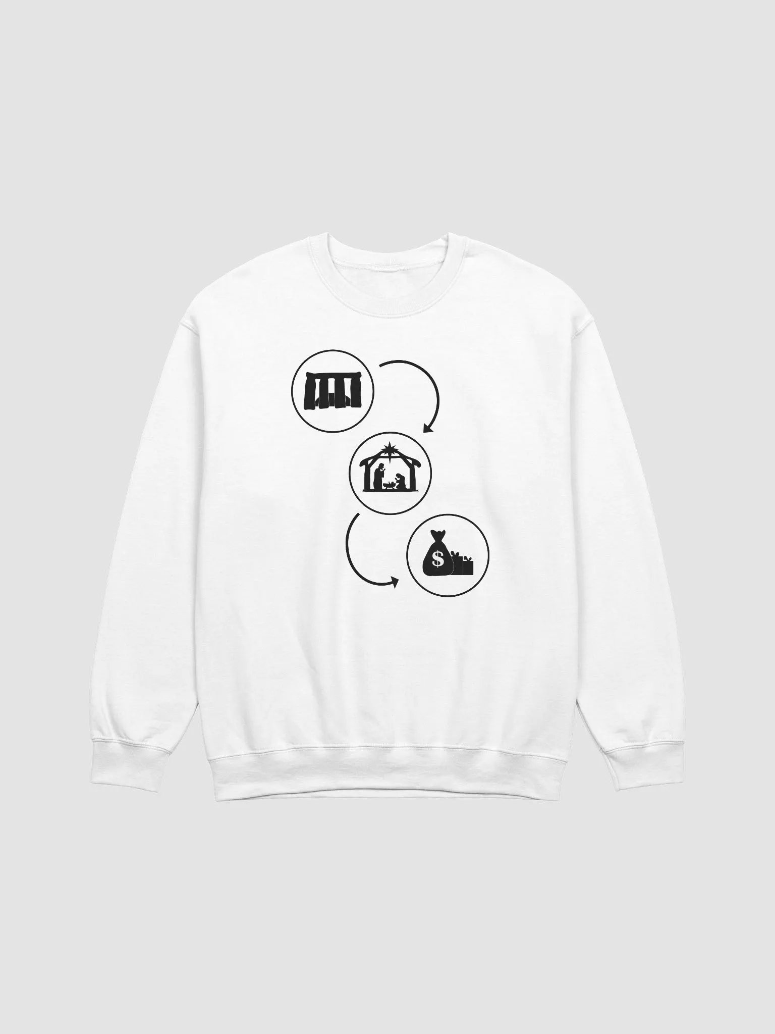 The Evolution of Christmas - Gildan Classic Crewneck Sweatshirt product image (1)
