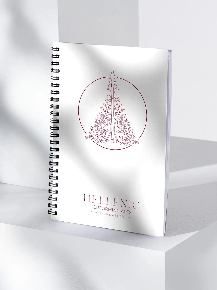Hellenic Symmetry Spiral Notebook product image (4)