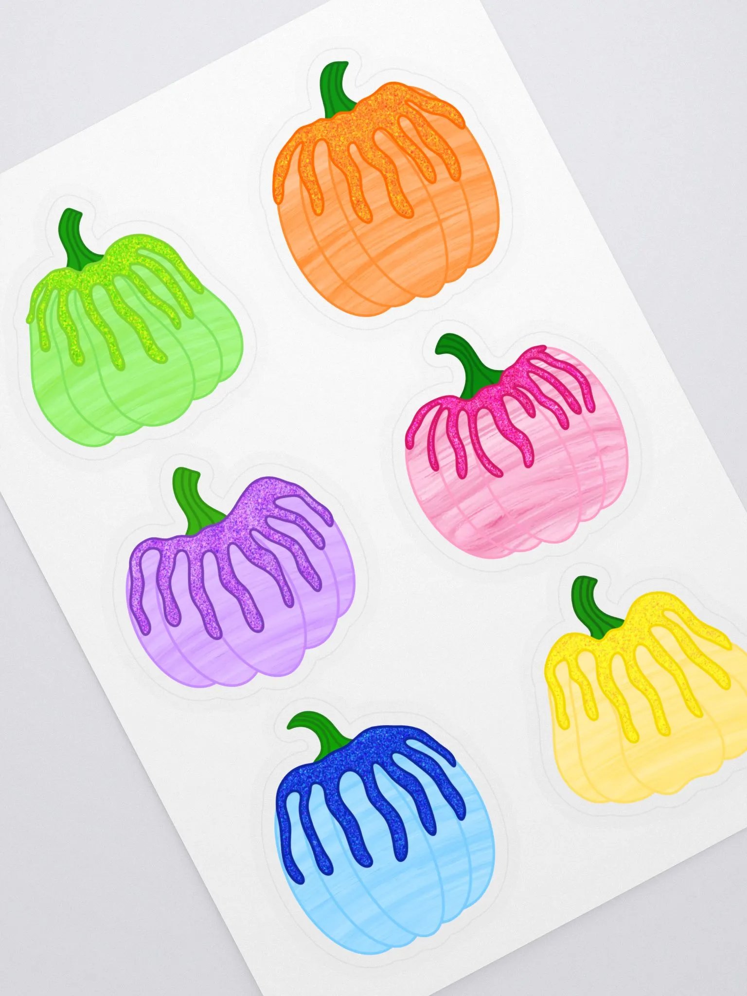Rainbow Pumpkins Sticker Sheet product image (1)