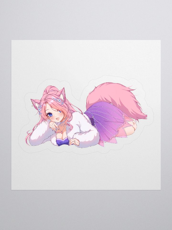 Comfy Catgirl Kiss Cut Stickers product image (1)