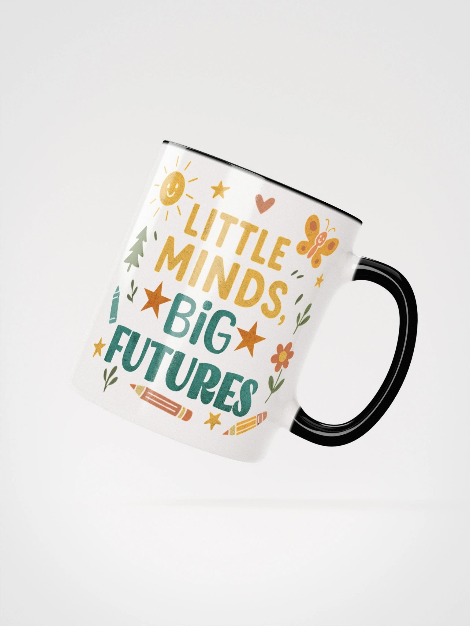 Little Minds Big Futures Mug – Bright Retro Teacher Coffee Cup product image (19)