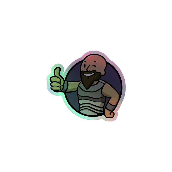 The Iron One Holo Sticker product image (1)