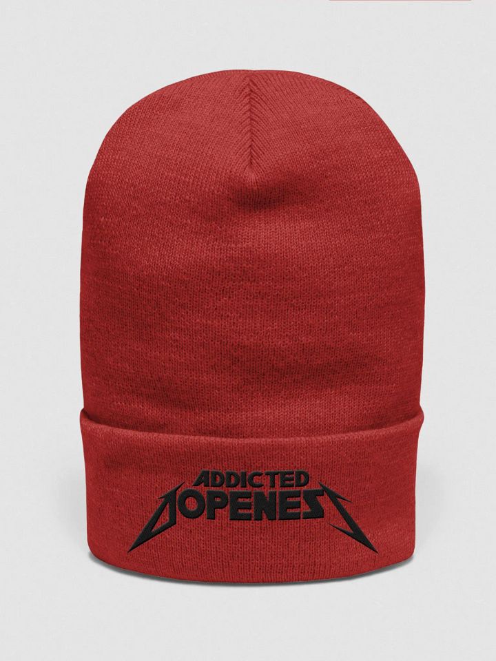 Rock Star Stitched Beanie (Black AD) product image (1)