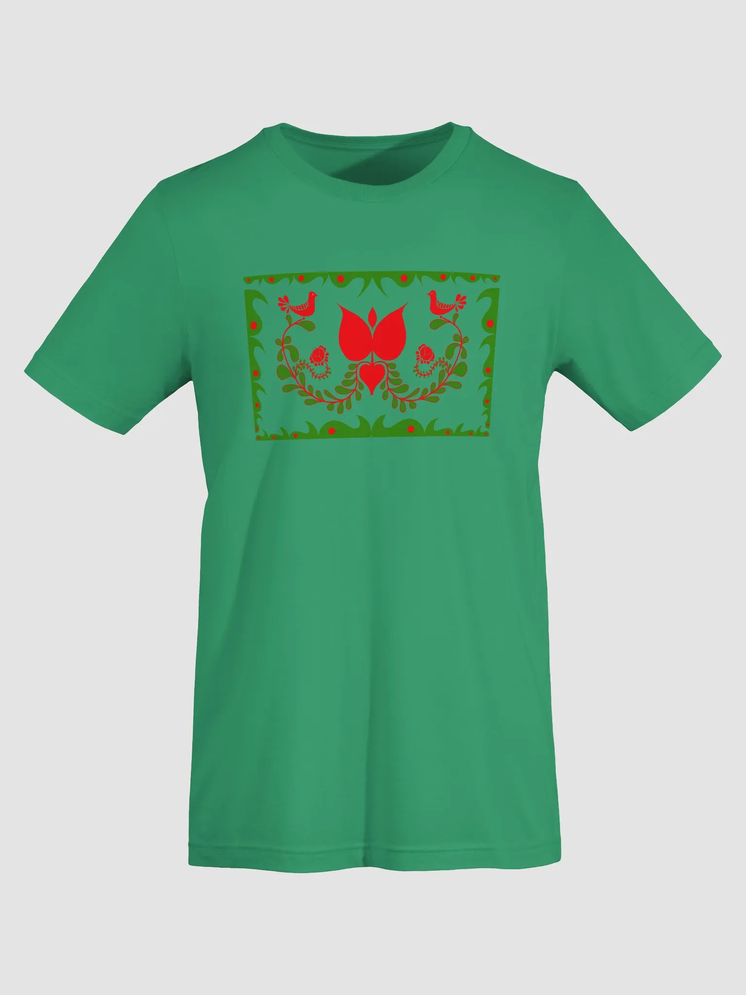 Hungarian Green Flora Decorative T-Shirt product image (5)