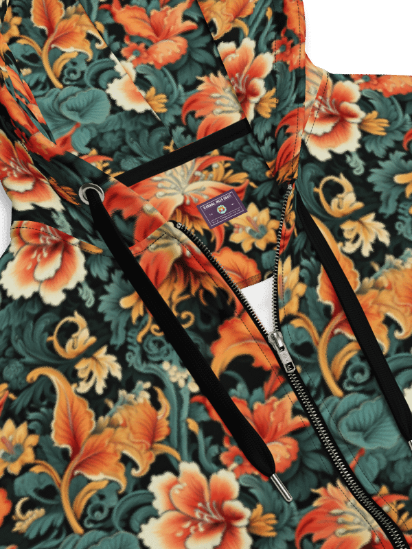Sunset Flowers | Recycled Unisex ZIP Hoodie product image (6)
