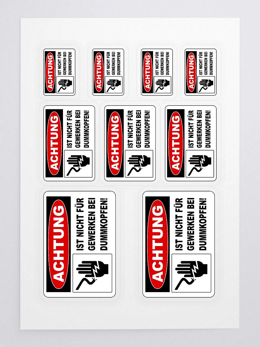 Dummkopfen OSHA Labels product image (3)