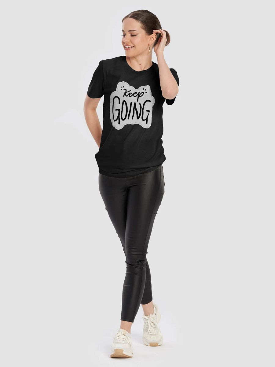 Keep Going Black Unisex T-Shirt product image (5)