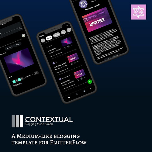 Introducing Contextual - a template based on Medium's mobile app for a blogging social app with a Reddit like voting system. ...