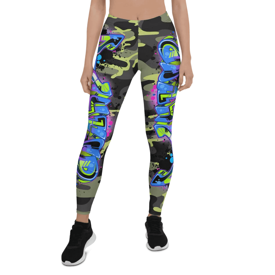 Neon Graffiti Fusion Leggings product image (1)