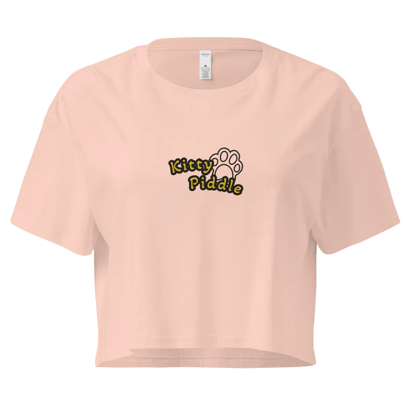 "Kitty Piddle" Embordered Crop Top