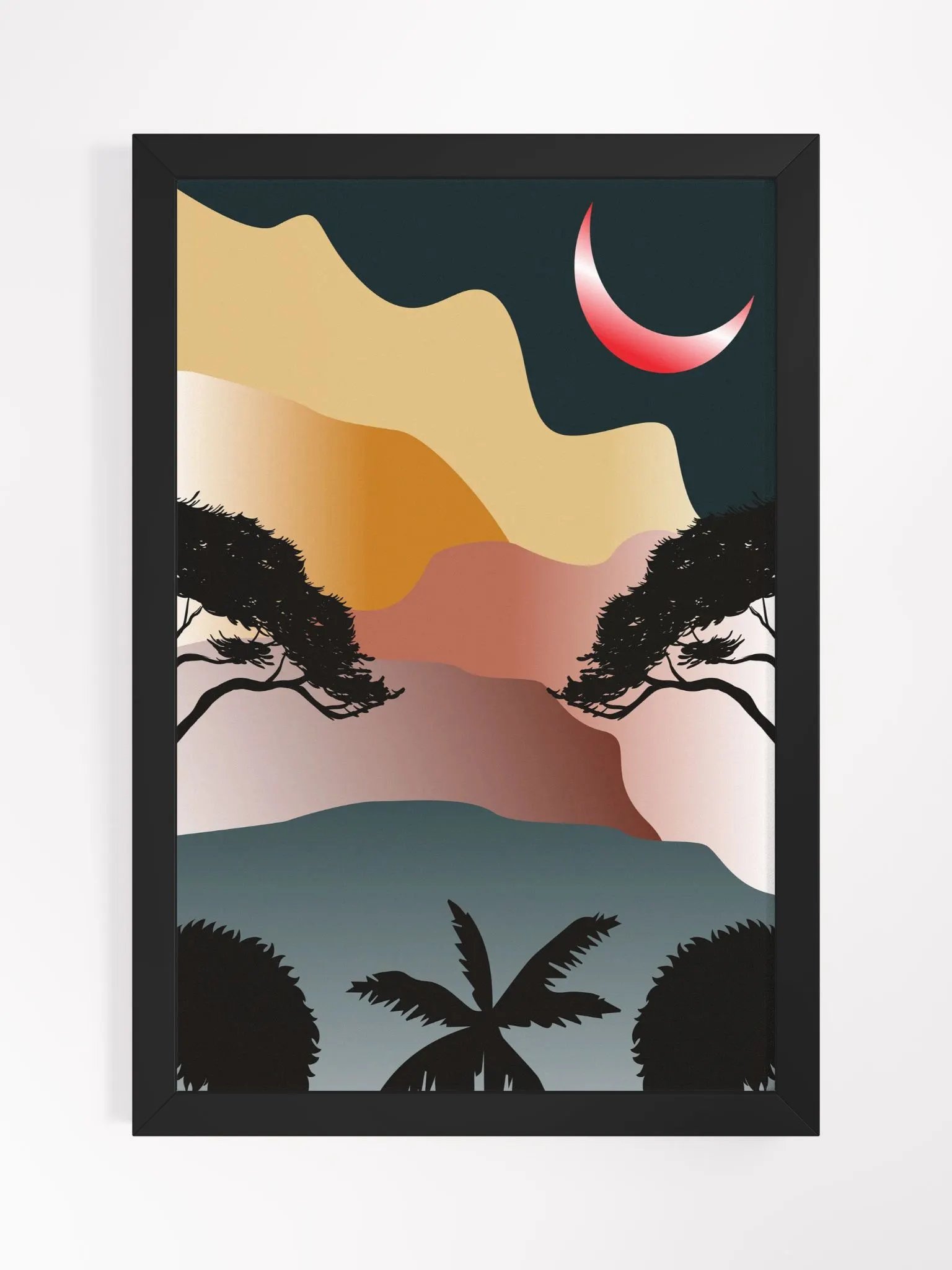 Ethereal Moonlit Landscape Poster product image (3)