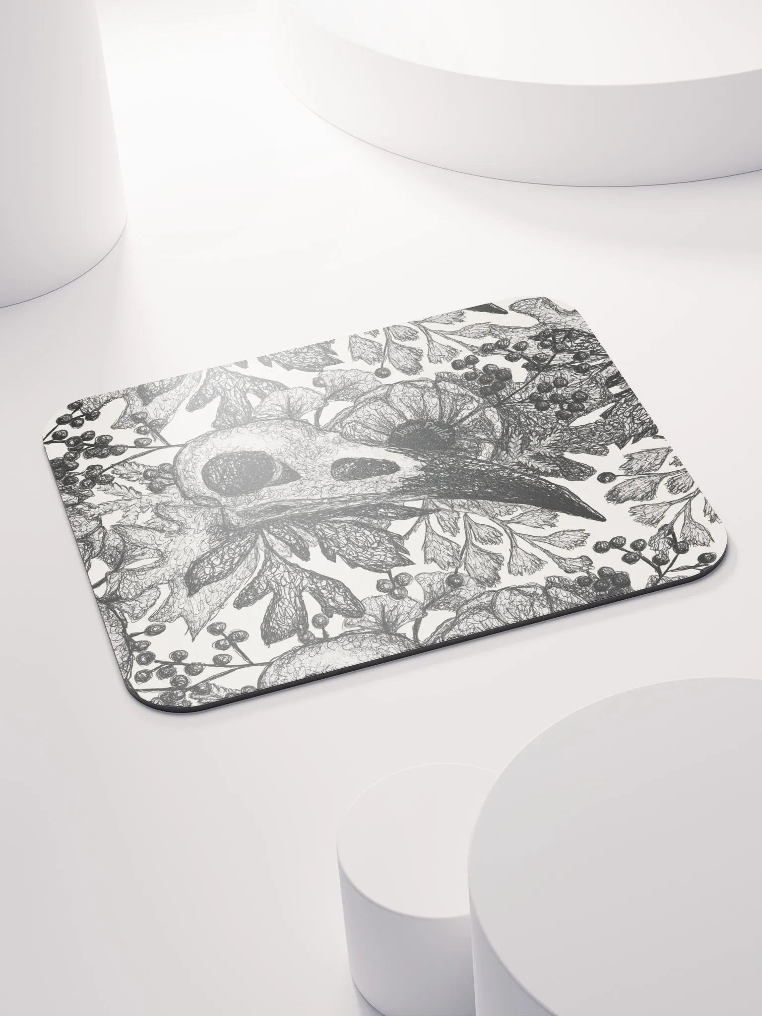 Raven Skull Mouse Mat product image (4)