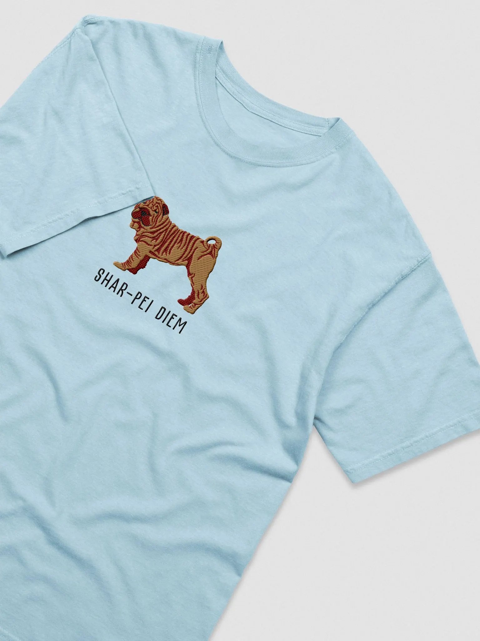 Shar-Pei Diem T-Shirt(Embroidered) of a Chinese Shar-Pei product image (6)