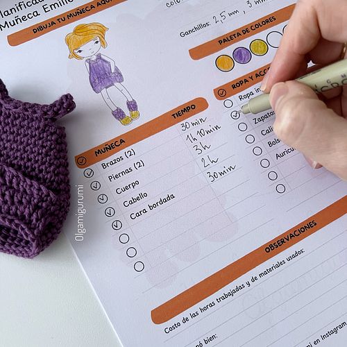 ¡Descarga GRATIS tu Planificador de Proyecto de Crochet para crear la muñeca Emilie! 🎉 Solo disponible hasta el lunes, 3 de m...