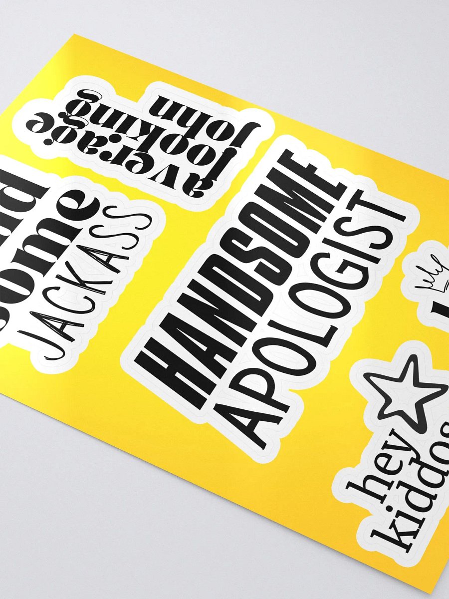 handsome sticker sheet. product image (3)