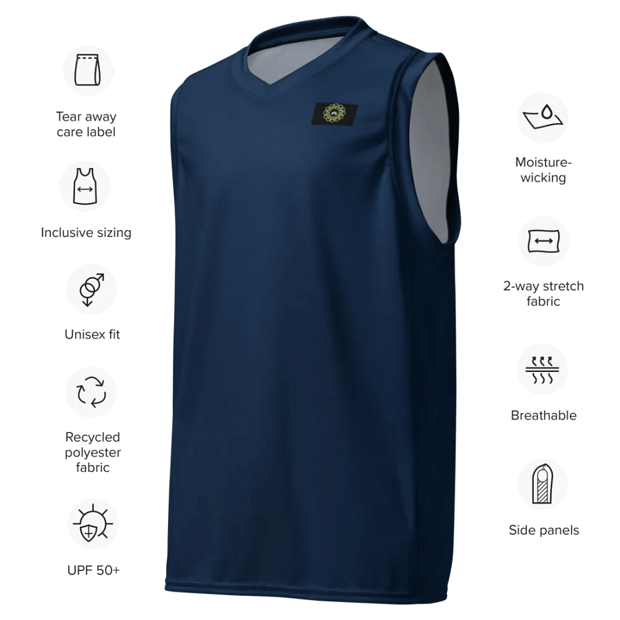 Intricate Circle Unisex Basketball Jersey_Navy product image (7)