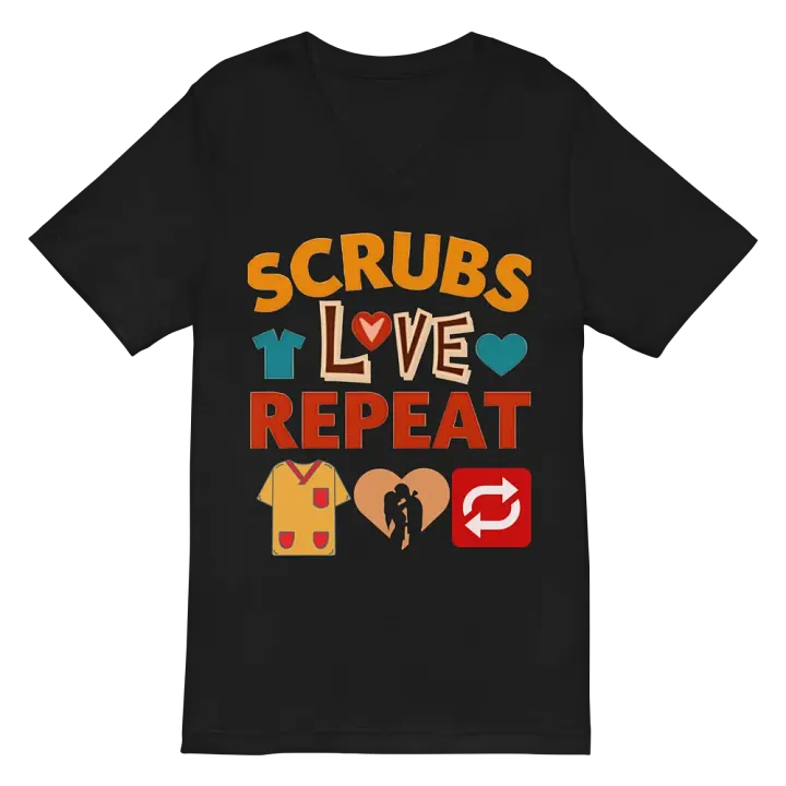 Scrubs ,Love, Repeat V-Neck Tee product image (3)