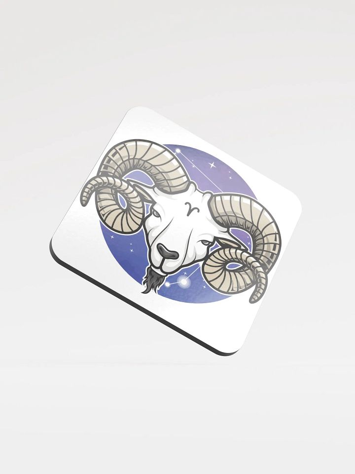 Cosmic Aries Ram Cork Coaster product image (1)