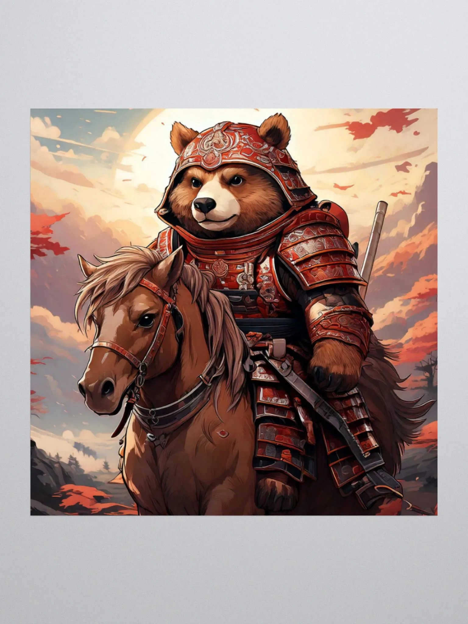 Kawaii Samurai Bear product image (4)