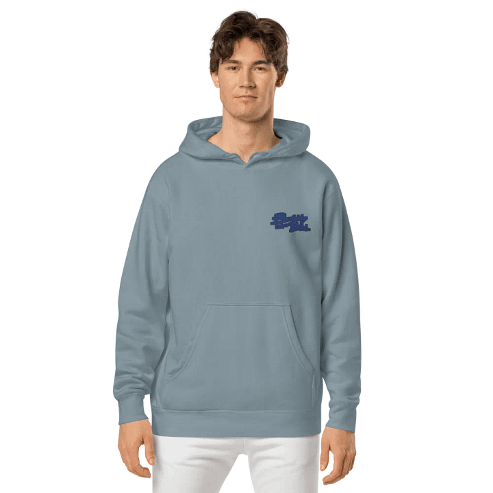Bubbly and a B*tch (L.C. lake design) embroidered pigment-dyed hoodie product image (2)