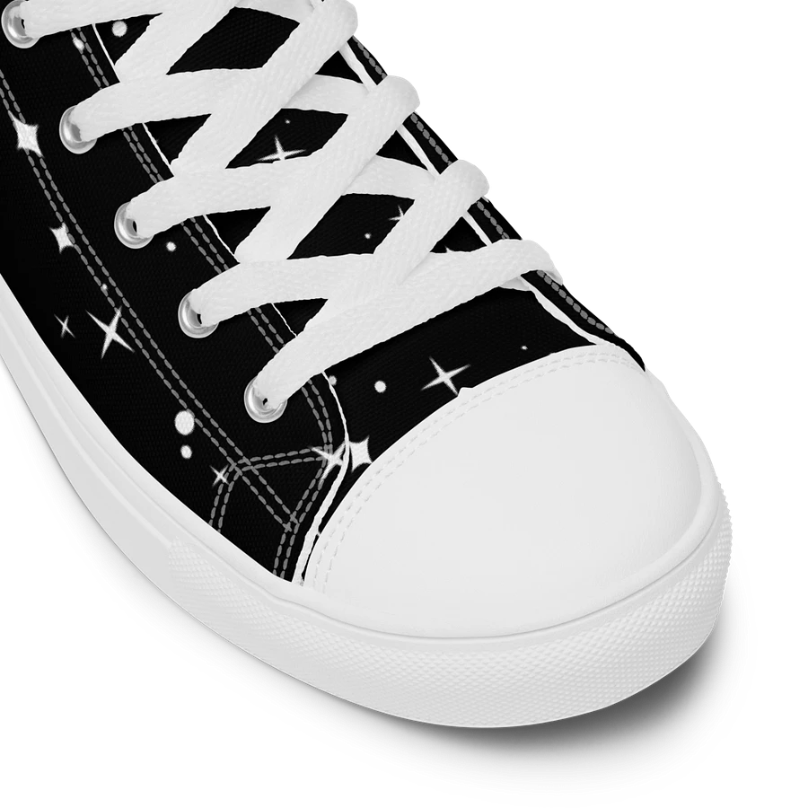 Black Starry and White Flower Sneakers product image (9)