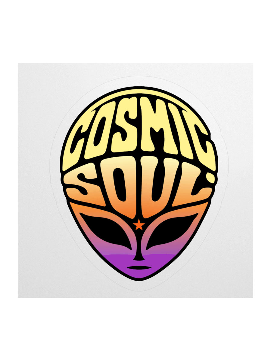 Cosmic Soul Alien Head Sticker product image (1)