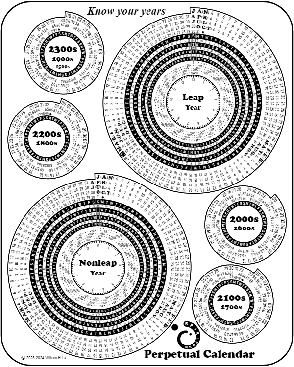 Perpetual Calendar .PNG Download Files product image (1)