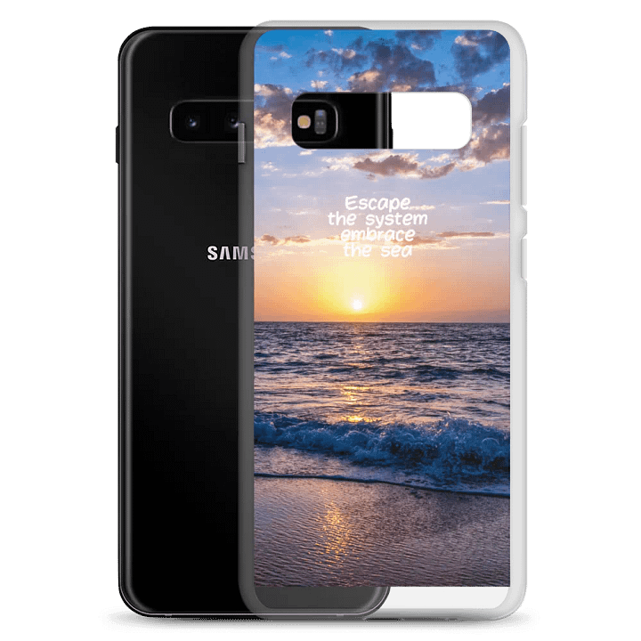 Sea Escape Sunset Clear Samsung® Case product image (23)
