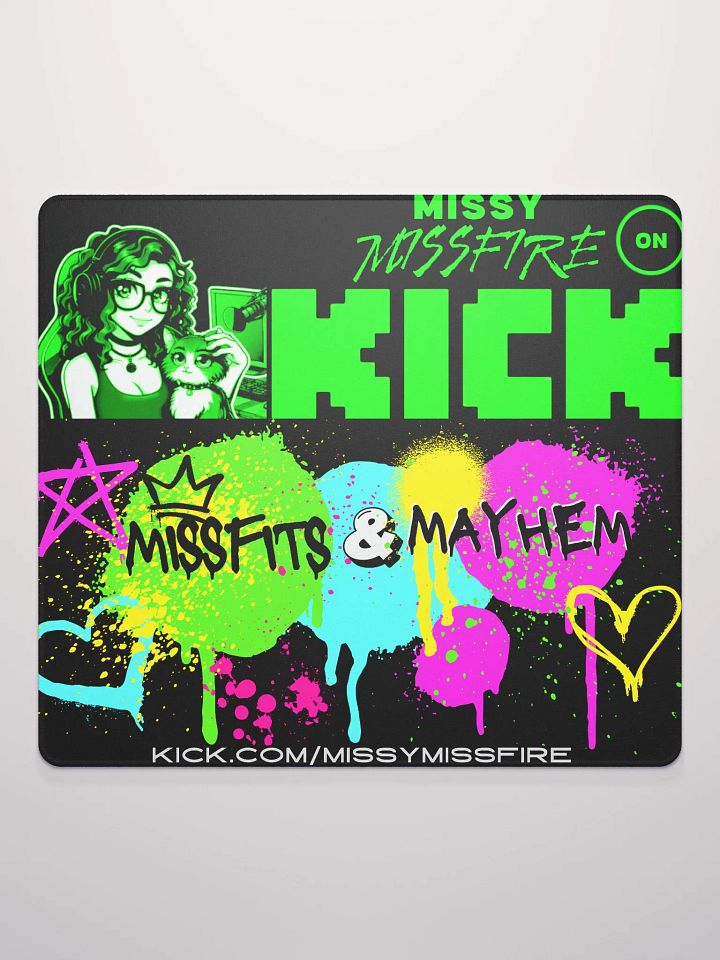 Missfits Mousepad Graffiti and Green product image (2)