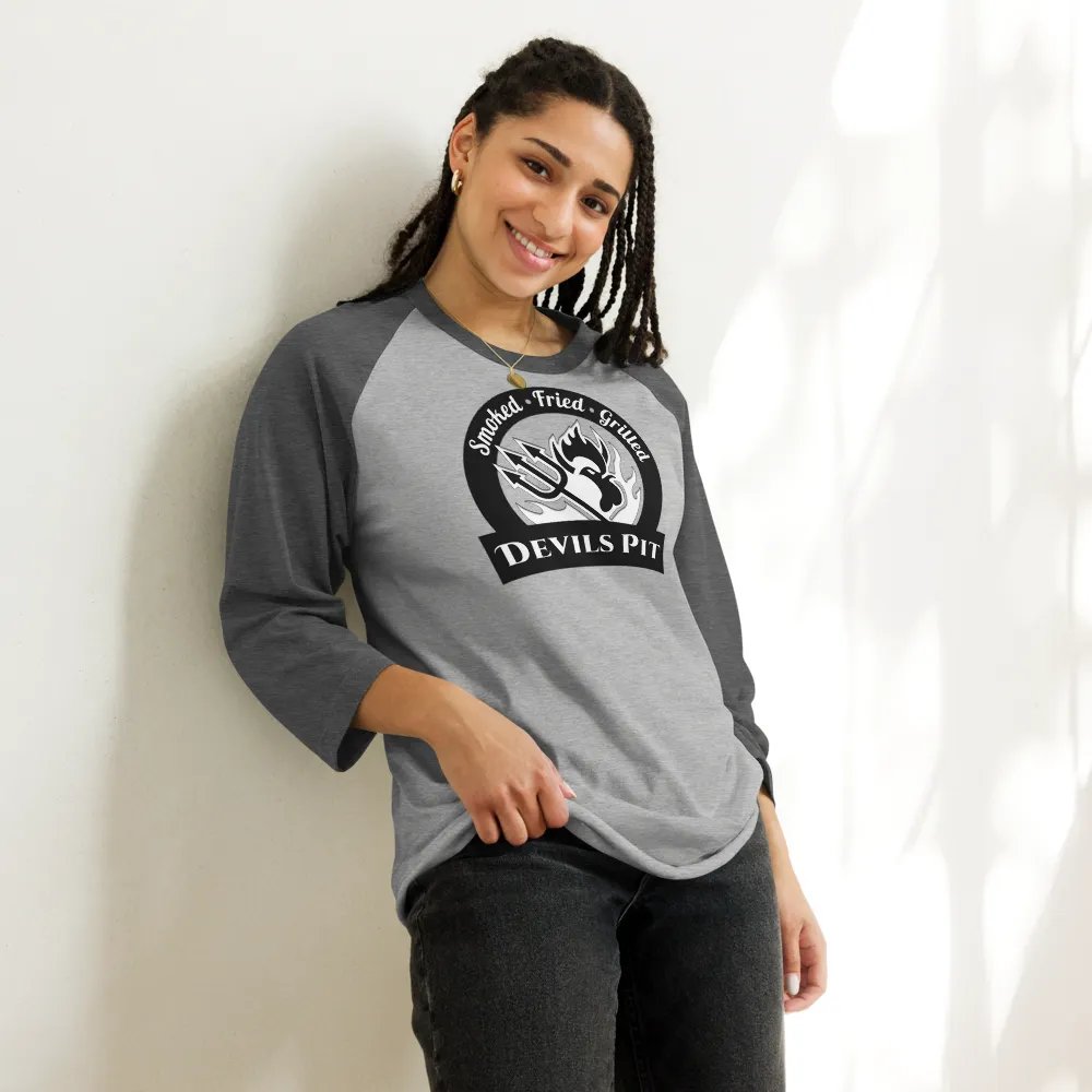 Devils Pit Logo 3/4 Sleeve product image (18)