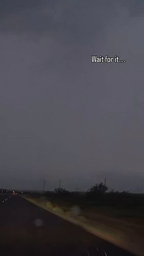 East of Big Spring, TX #txwx #lightning #stormchaser #adventure #vantrue