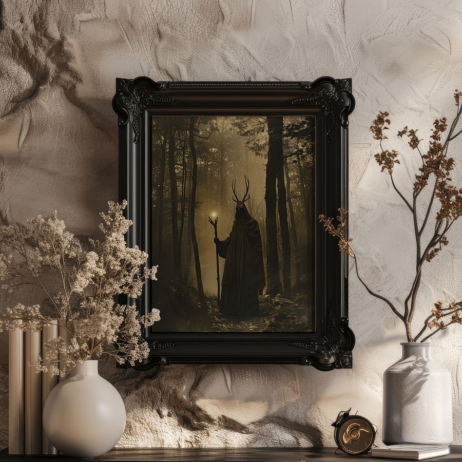 Forest Druid Victorian Photo Witchy Art Print product image (25)
