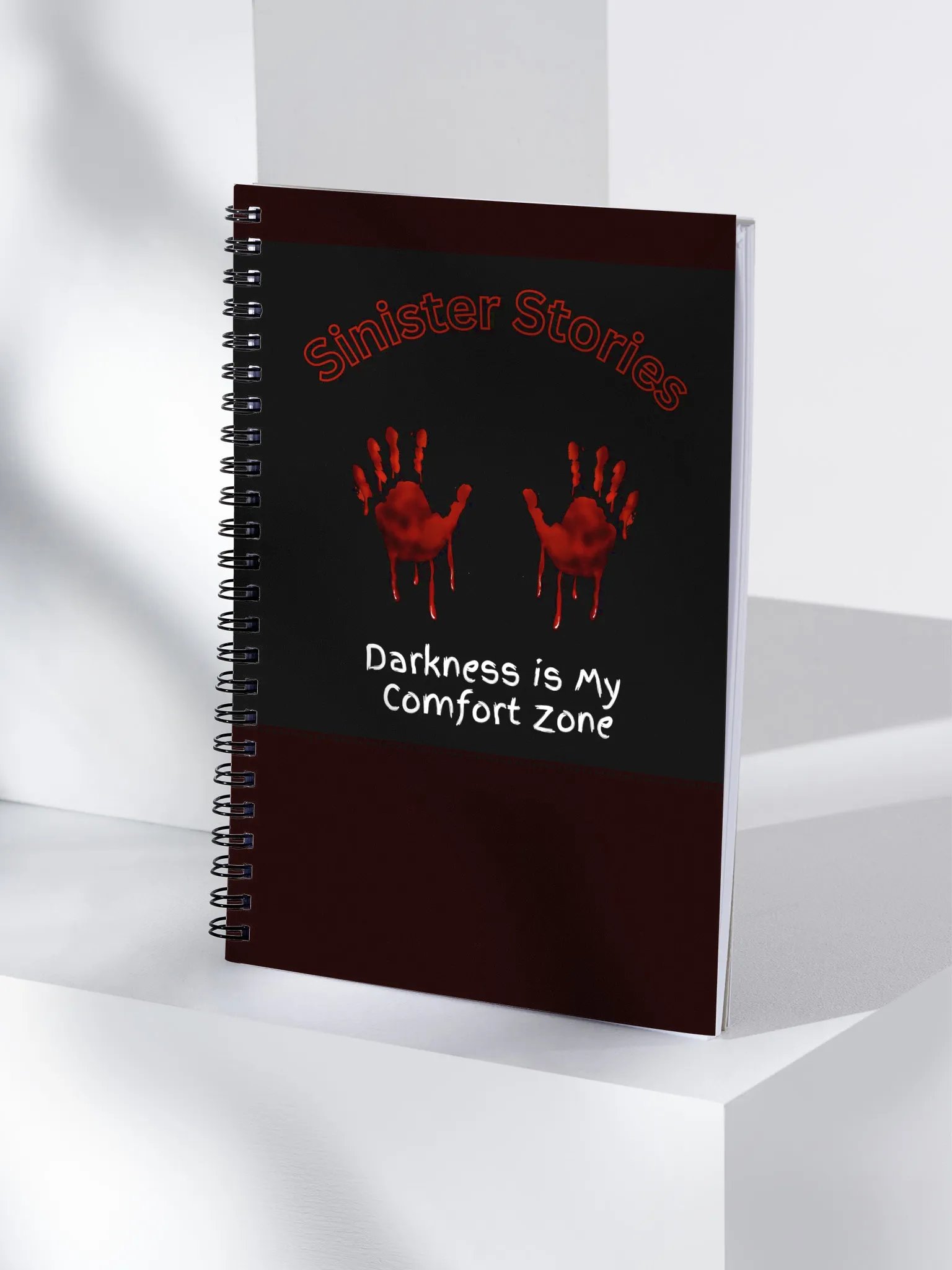"Darkness Is My Comfort Zone" Sinister Spiral Journal product image (4)