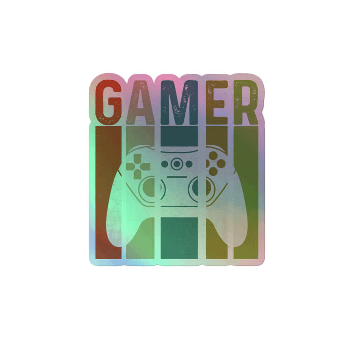 Colorful Gamer Holographic Sticker Sheet product image (2)
