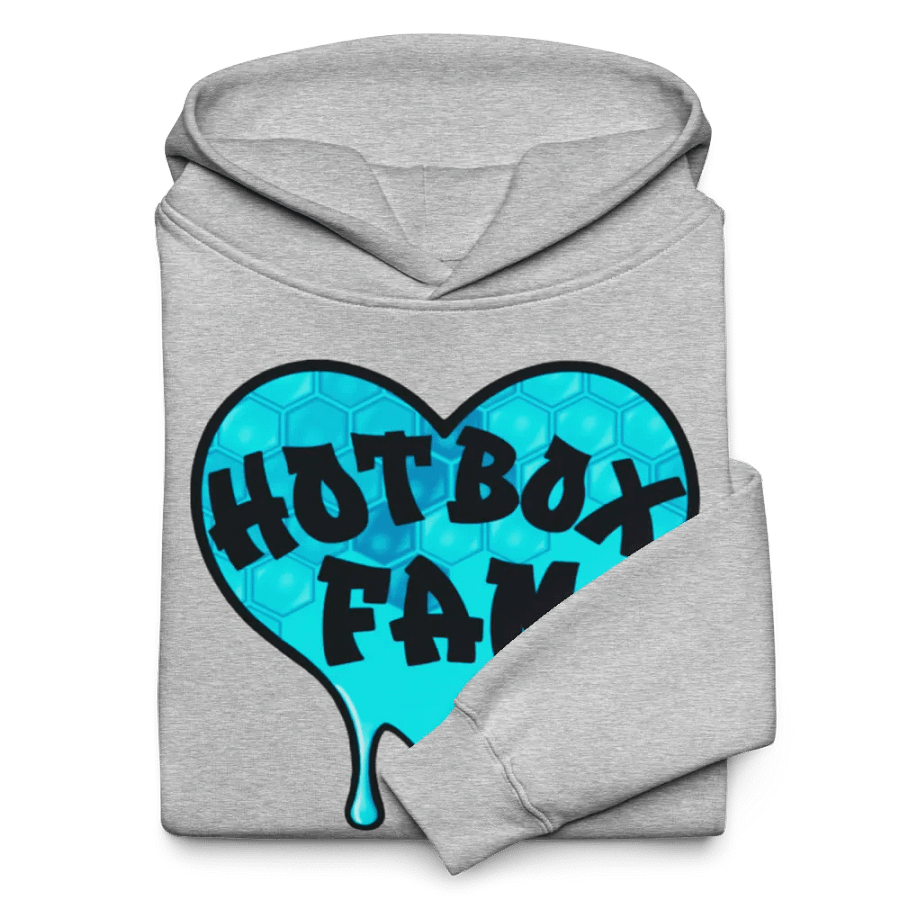 HOT BOX FAM TEAL HONEY COMB LOGO HOODIE product image (40)