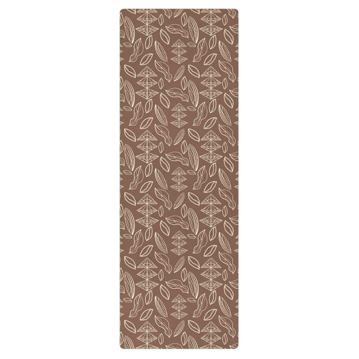 El Yunque Brew Bliss: Abstract Coffee Bean Earthy Exercise Mat product image (1)