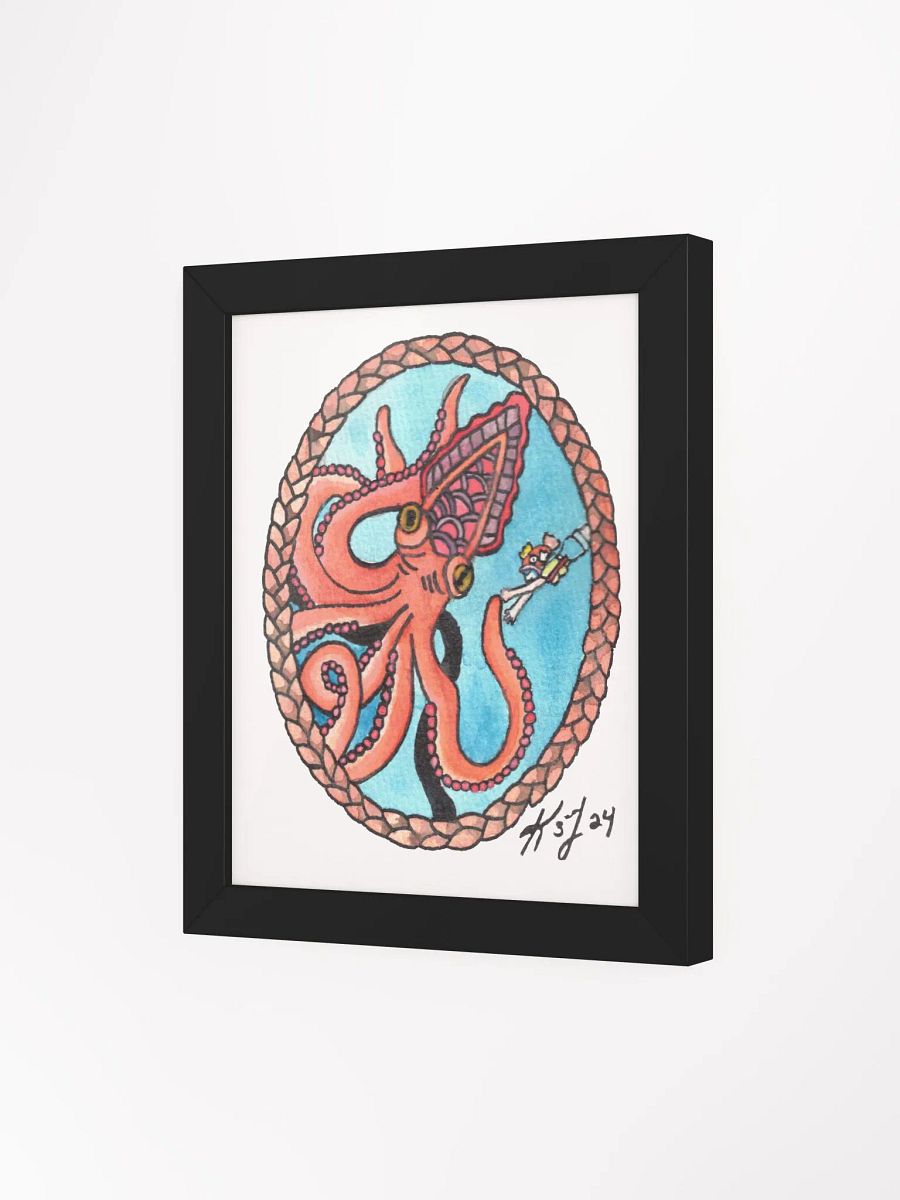 Kel and Kraken Framed Print product image (33)