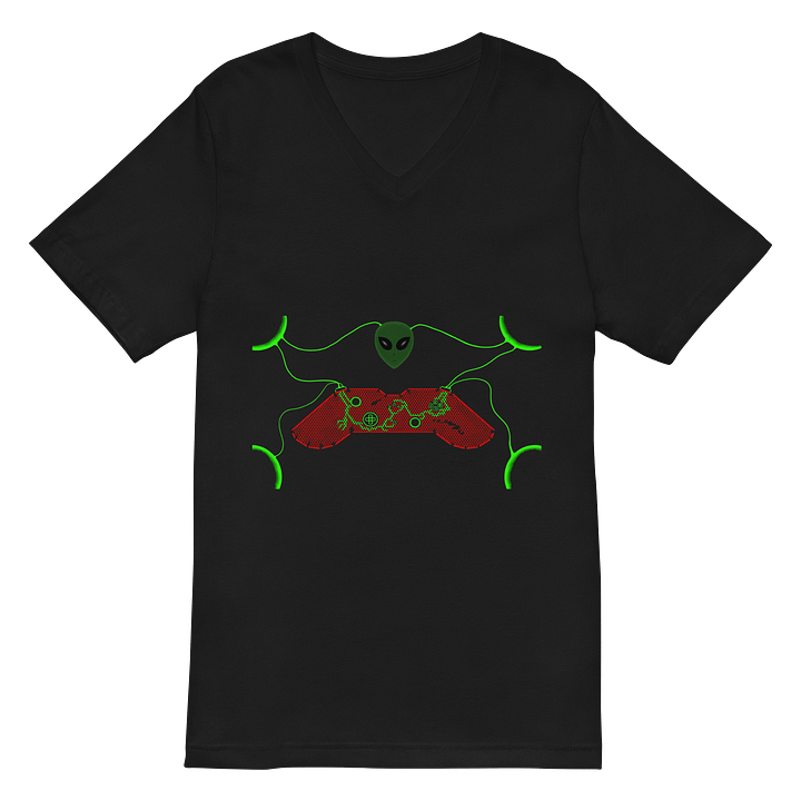 Alien-Tech Game Controller V-Neck Tee product image (2)
