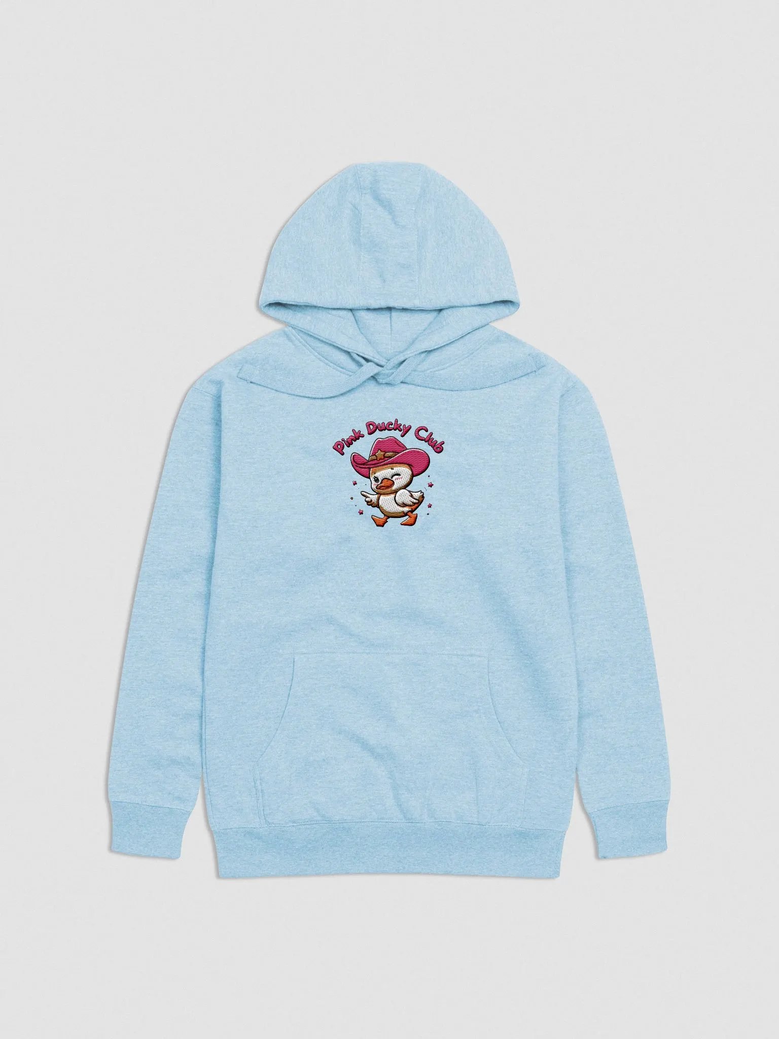Embroided Big Pink Ducky Club Hoodie (Large Logo) product image (27)