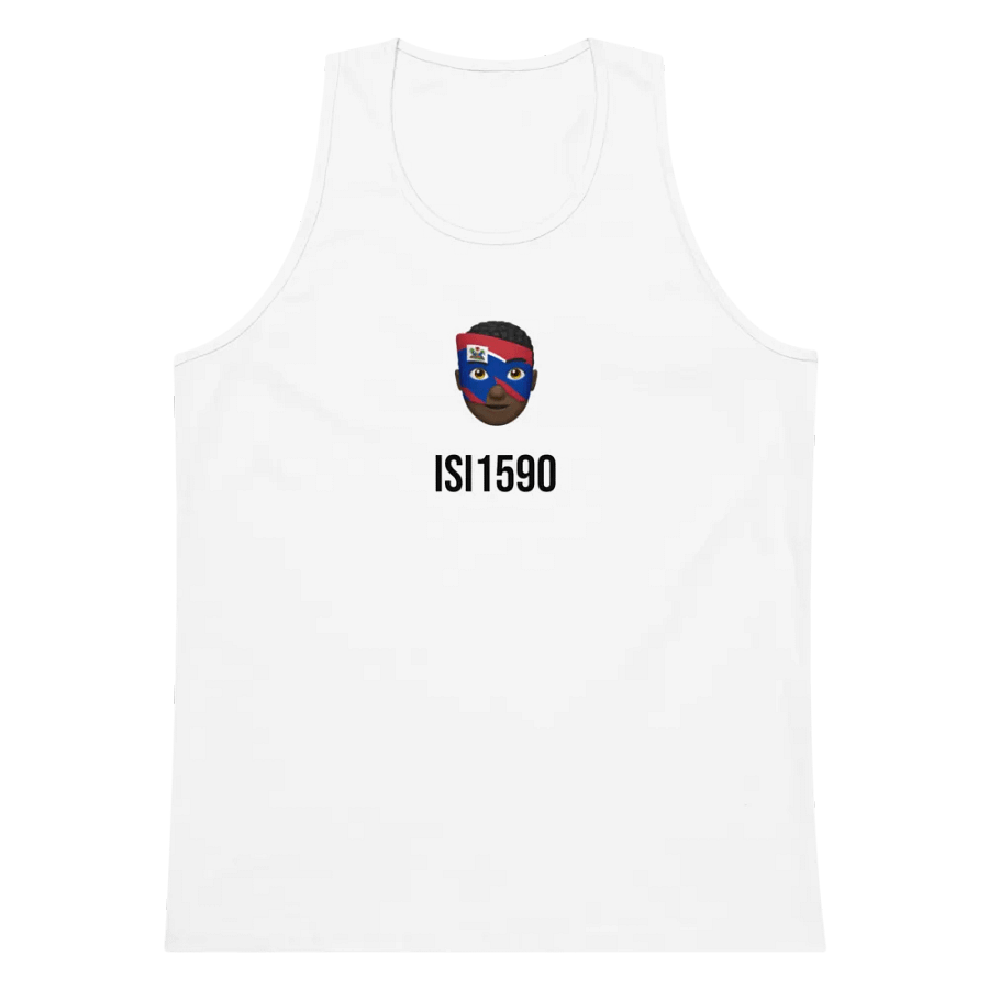 Haitian Flag Emoji Mask Tank Top product image (5)