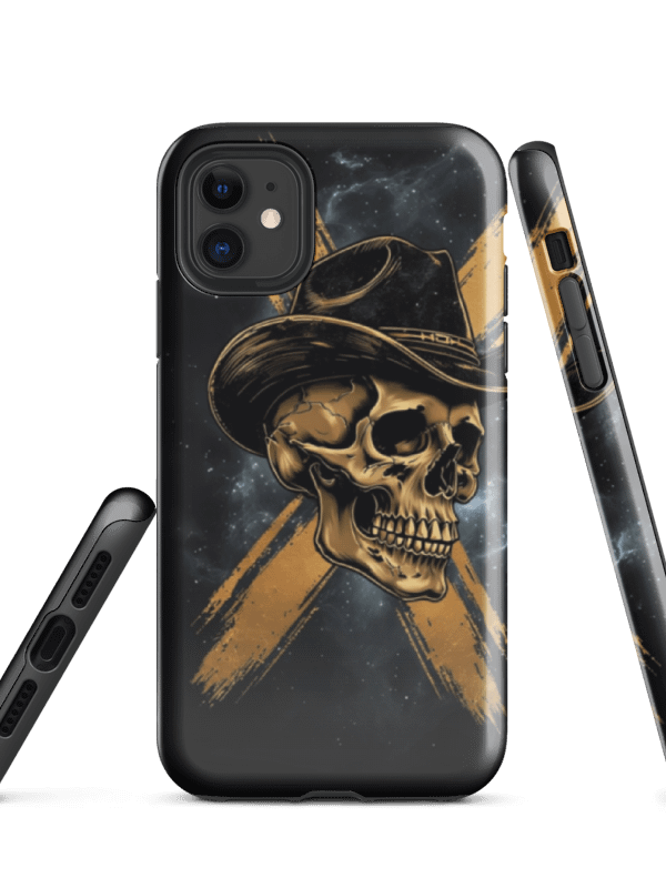 Golden Cowboy Skull Tough iPhone® Case product image (54)